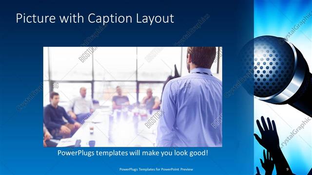 Picture with Caption presentation slide layout