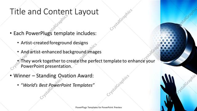 Title and Content presentation slide layout
