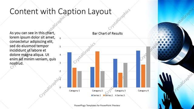 Content with Caption presentation slide layout