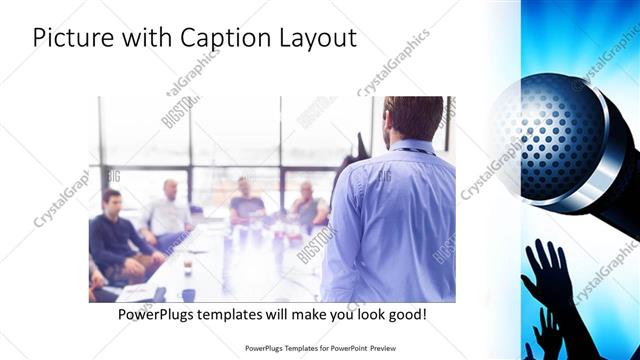 Picture with Caption presentation slide layout