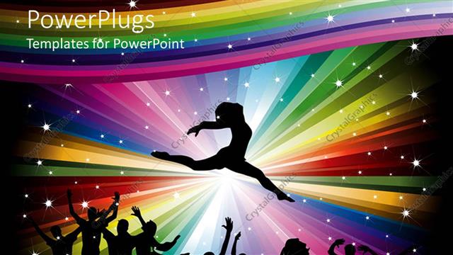  Presentation with happiness - Lots of people in a happy party club mood