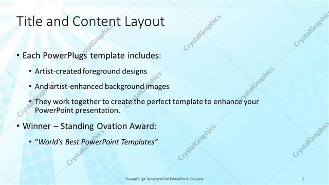 Title and Content presentation slide layout