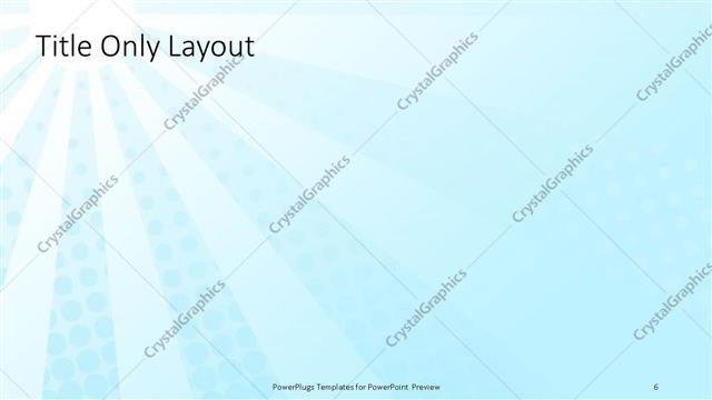 Title Only presentation slide layout