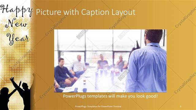 Picture with Caption presentation slide layout