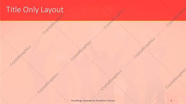 Title Only presentation slide layout