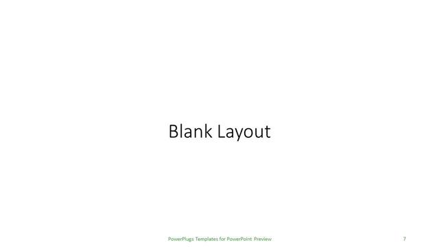 Blank presentation slide layout