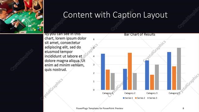 Content with Caption presentation slide layout