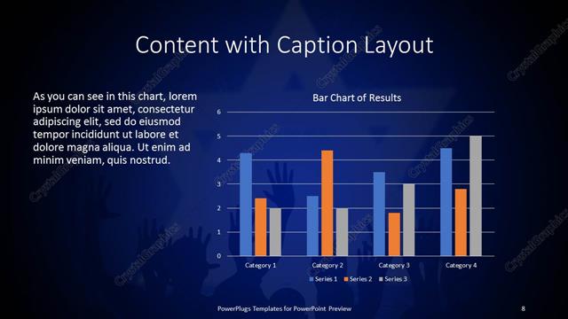 Content with Caption presentation slide layout