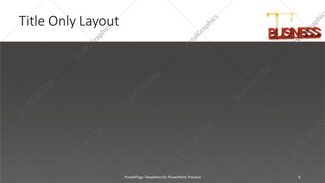 Title Only presentation slide layout