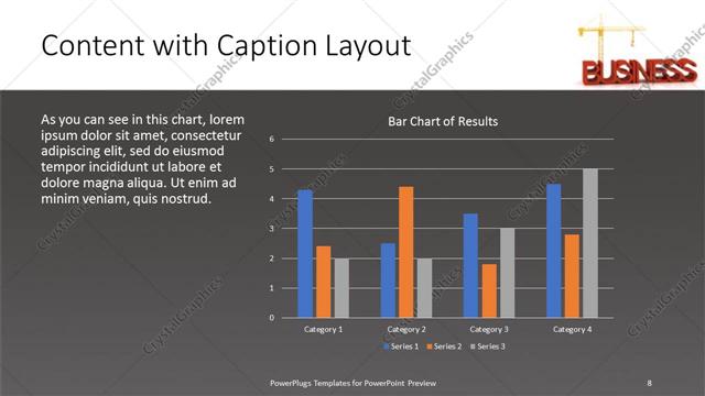 Content with Caption presentation slide layout