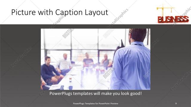 Picture with Caption presentation slide layout