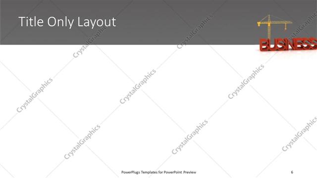 Title Only presentation slide layout