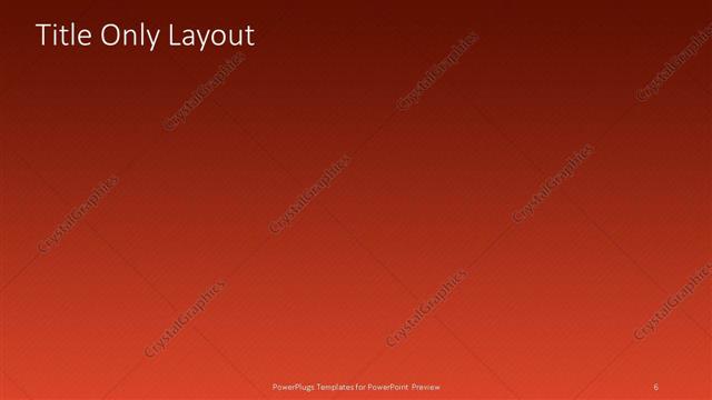 Title Only presentation slide layout