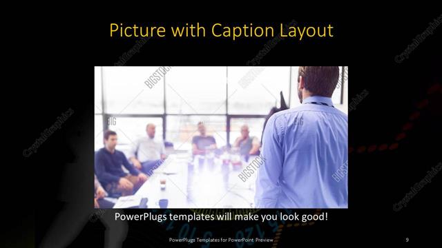 Picture with Caption presentation slide layout