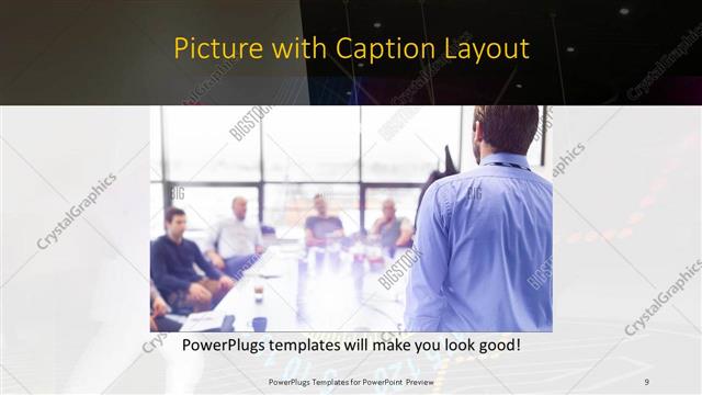 Picture with Caption presentation slide layout