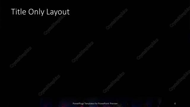 Title Only presentation slide layout