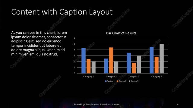 Content with Caption presentation slide layout