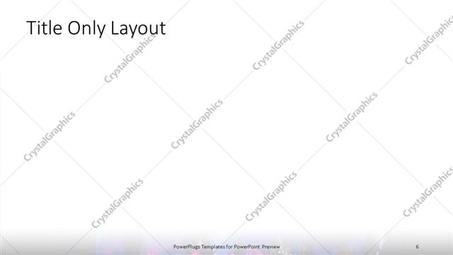 Title Only presentation slide layout