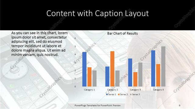 Content with Caption presentation slide layout