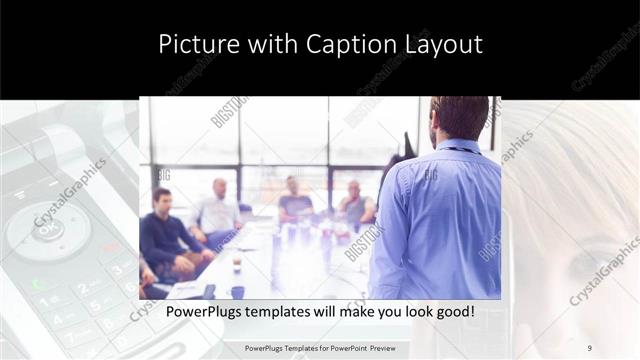Picture with Caption presentation slide layout