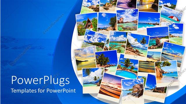  Presentation with shots - Lots of pictures showing different natural shots of beaches