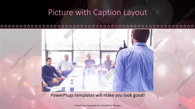 Picture with Caption presentation slide layout