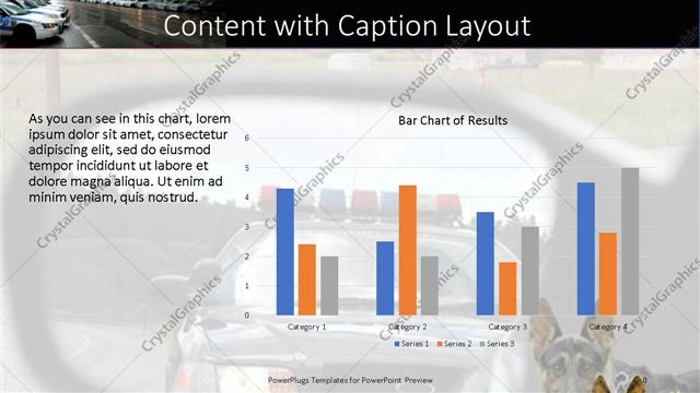 Content with Caption presentation slide layout