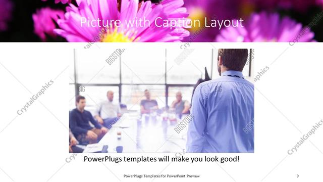 Picture with Caption presentation slide layout