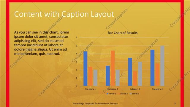 Content with Caption presentation slide layout