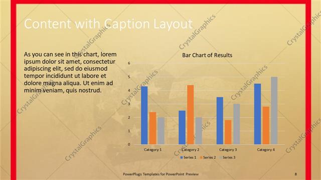 Content with Caption presentation slide layout