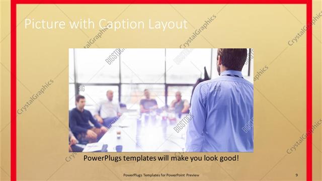 Picture with Caption presentation slide layout