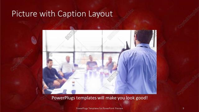 Picture with Caption presentation slide layout