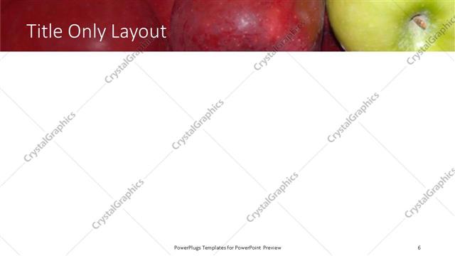 Title Only presentation slide layout