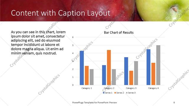 Content with Caption presentation slide layout