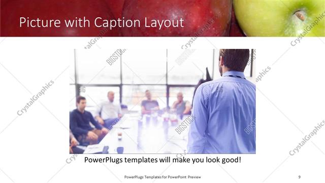 Picture with Caption presentation slide layout