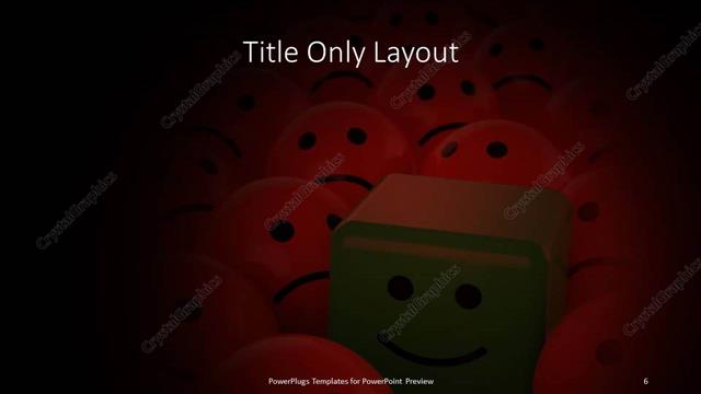 Title Only presentation slide layout