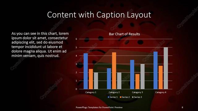 Content with Caption presentation slide layout