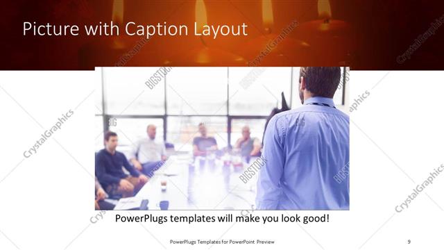 Picture with Caption presentation slide layout