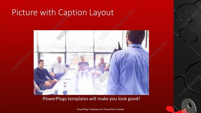 Picture with Caption presentation slide layout