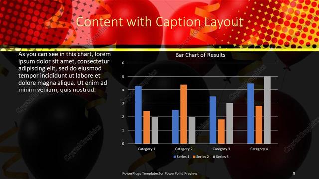 Content with Caption presentation slide layout