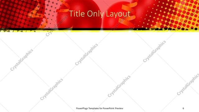 Title Only presentation slide layout