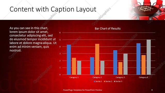 Content with Caption presentation slide layout