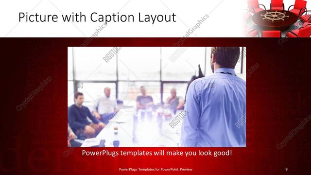 Picture with Caption presentation slide layout