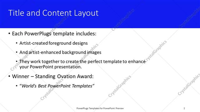 Title and Content presentation slide layout