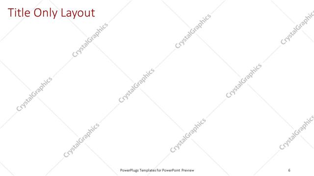 Title Only presentation slide layout