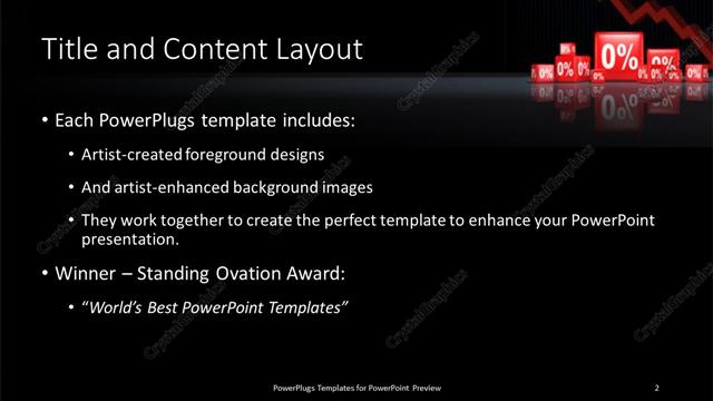 Title and Content presentation slide layout