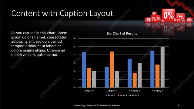Content with Caption presentation slide layout