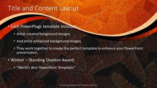 Title and Content presentation slide layout