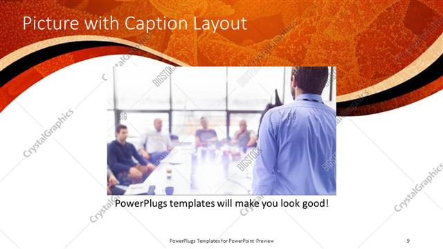 Picture with Caption presentation slide layout