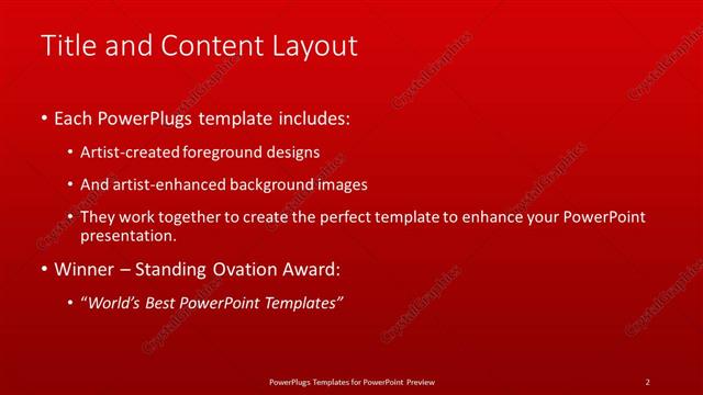 Title and Content presentation slide layout